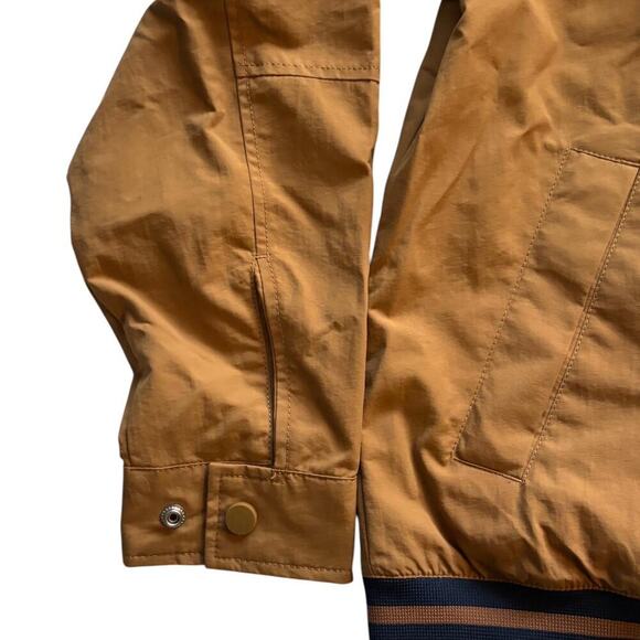 Tommy Hilfiger Spring Jacket Blue Lettering Collar Details Hooded Collar - Picture 4 of 8